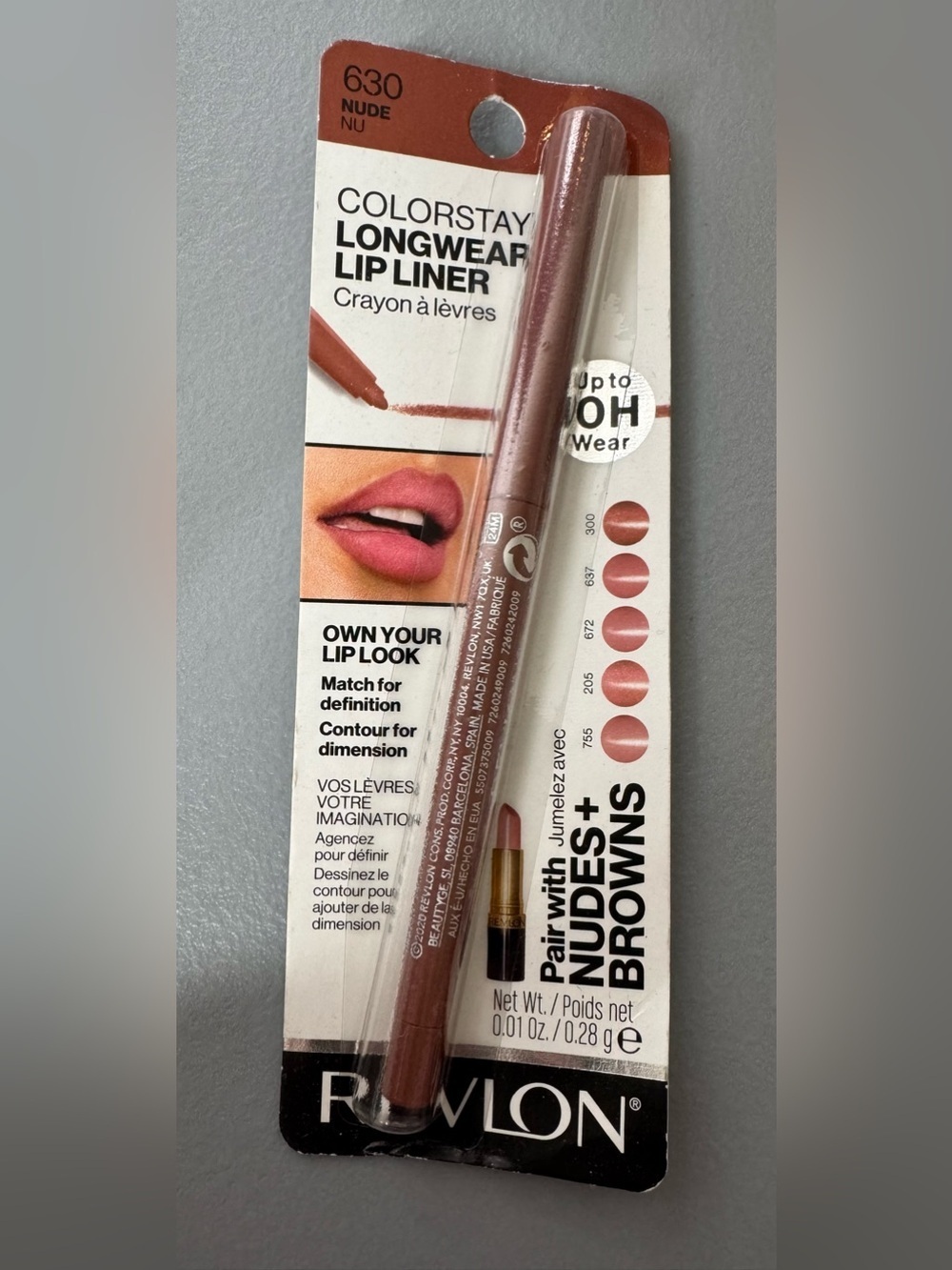 Revlon ColorStay Longwear Lip Liner - Nude (630) Brown-Taupe 10hr wear